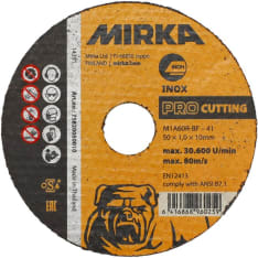Mirka M1A60R-BF 50x1,0x10mm Inox PRO katkaisulaikka