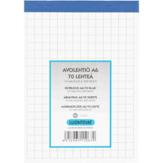Luontevat A6 70 sheets 7x7 mm squared memopad