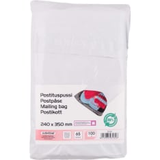 Luontevat 100 kpl 240 x 350 mm white self-adhesive mailing envelope