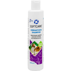 Softcare 250 ml kirkastava koiran shampoo