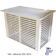 ESVI - metal structure white Air heat pump protective case for cover plate