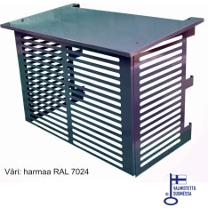 ESVI - metal structure gray air heat pump protection case without cover plates