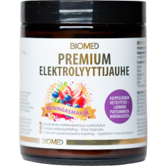 Biomed Premium Elektrolyyttijauhe Kuningasmarja 120g