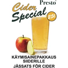 Presto Cider käymisaineet siiderin valmistukseen