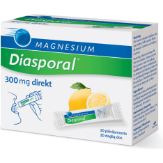 Magnesium Diasporal 300 Direkt 20 pss ravintolisärae