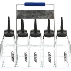 Edge metal drinking bottle holder