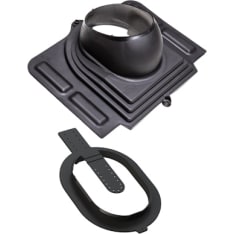 Vilpe 110-160 mm black tin roof penetration set