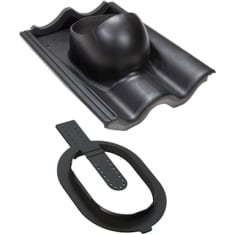 Vilpe black tile roof pass-through set