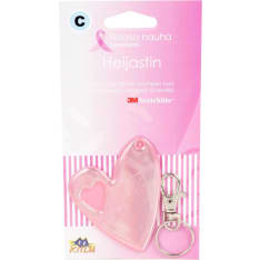 Kilu Pink ribbon big heart reflector