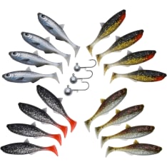 Patriot Baitfish 6cm 16 jigiä + 3 jigipäätä jigilajitelma