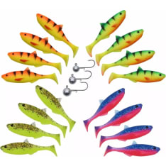 Patriot Baitfish 6cm 16 jigs + 3 jig heads jig assortment