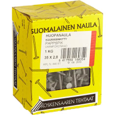Koskensaari 35x2.8 1kg hot-dip galvanized felt nail