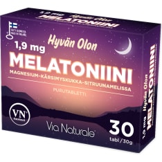 Hyvän Olon Melatonin 1.9 mg 30 tabl. dietary supplement