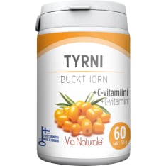 Via Naturale Tyrni + C-vitamiini 60 tabl. ravintolisä