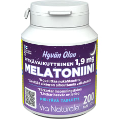 Via Naturale ‘Hyvän Olon’ Long-Acting Melatonin 1.9 mg 200 tablets – dietary supplement