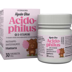 Via Naturale Hyvän Olon Acidophilus + Vitamin D3 Hattara 30 tablets – dietary supplement