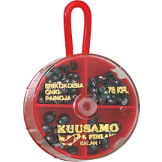Kuusamo 78kpl erikokoisia onkipainoja