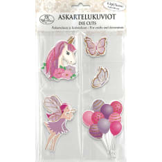 Die cut lilac/pink