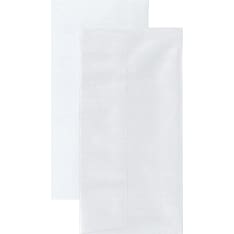 Folded pearlescent card + envelope long champagne 5+5