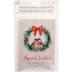 J.K. Primeco 5 pcs Kranssi ja linnut Diamond painting card