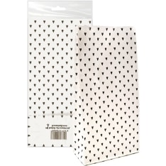 Paper bag Heart black 5pcs
