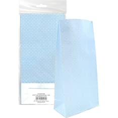 Paper bag Dot light blue 5pcs