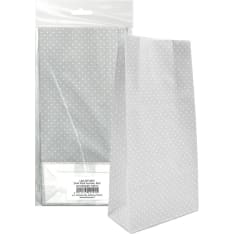 Paper bag Dot grey 5pcs