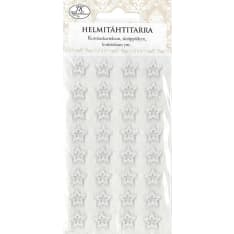 Pearl sticker star white