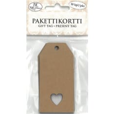 J.K. Primeco Sydän Recycled Brown 10kpl Gift Card
