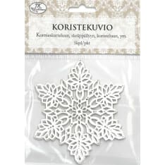 Decorative die cut Snowflake white 5pcs