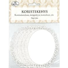 Decorative frame oval natur 5pcs