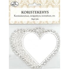 Decorative frame heart red 5pcs