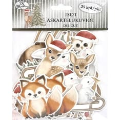 J.K. Primeco 25pcs Forest animals Christmas Big die cuts