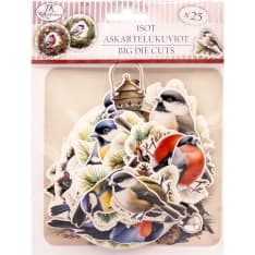 J.K. Primeco 25 pcs Christmas birds Big die cuts