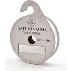 J. K. Primeco valkoinen satiininauha