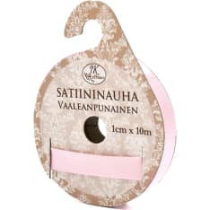 J.K.Primeco vaaleanpunainen satiininauha
