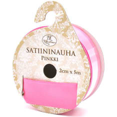 J.K.Primeco pinkki satiininauha