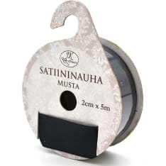 Satin ribbon 2cm x 5m black