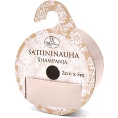 Satin ribbon 2cm x 5m champagne