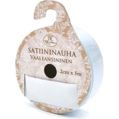 J.K.Primeco vaaleansininen satiininauha