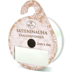 Satin ribbon 2cm x 5m light green