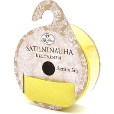Satin ribbon 2cm x 5m yellow