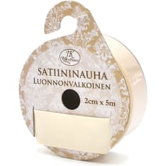 Satin ribbon 2cm x 5m off-white