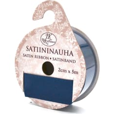 Satin ribbon 2cm x 5m night blue