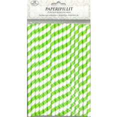 Paper straw green 16pcs