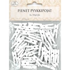 Clothespins small white 50pcs