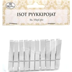 Clothespins big white 10pcs