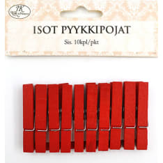 Clothespins big red 10pcs