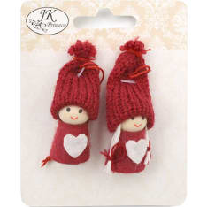Decoration elves red 2pcs