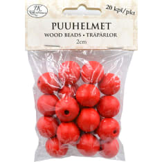 J.K.Primeco punaiset puuhelmet